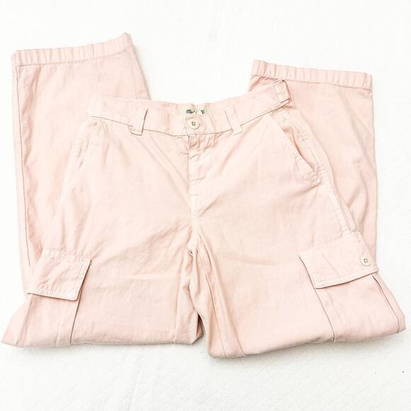 Madewell Pink Cargo Carpenter Utility Straight Leg Denim Jean Pants Size 23 P - Picture 4 of 7